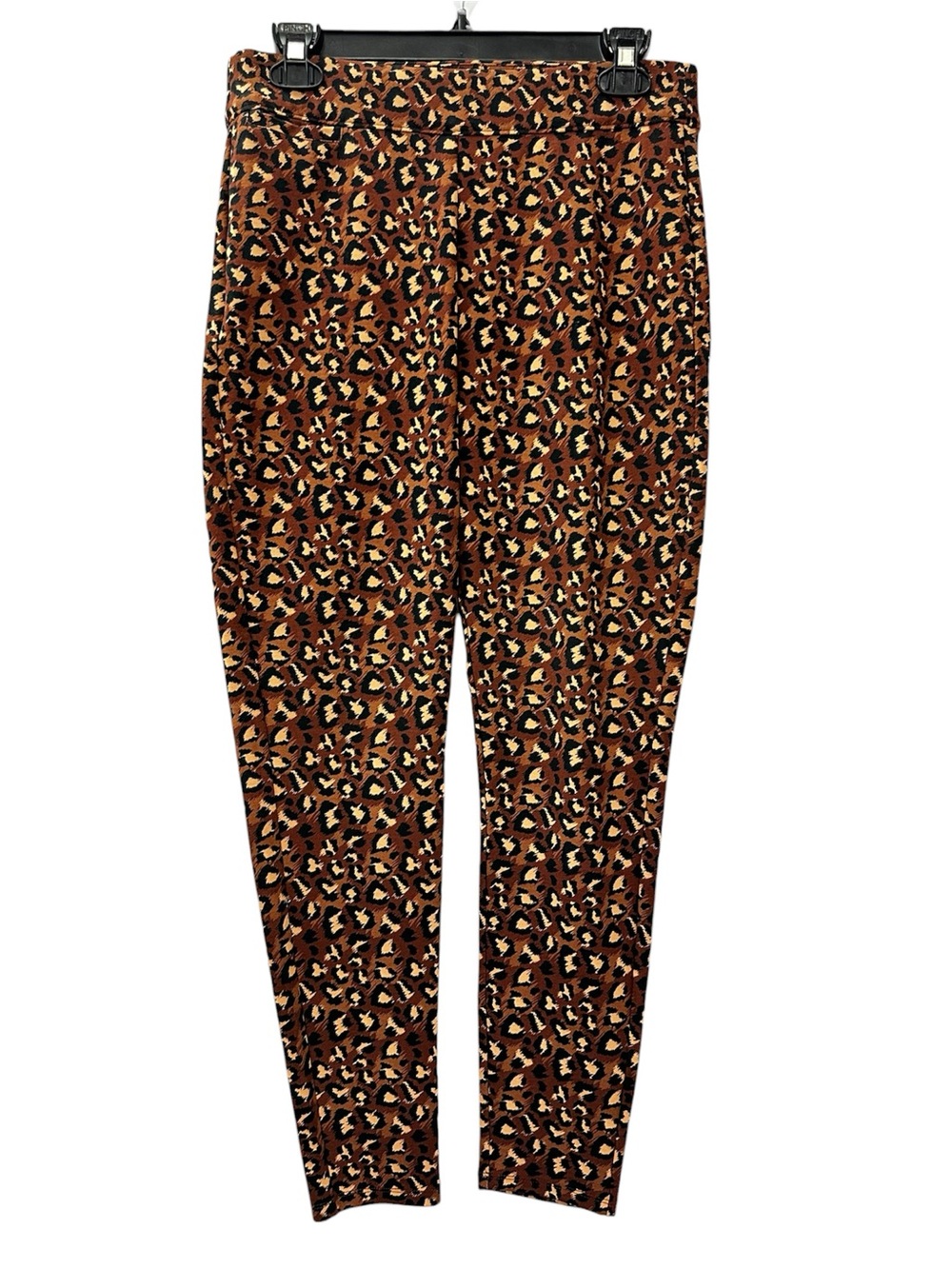 Soft Surroundings Pants Ponte Leopard Print Skinny Pull On Women’s Size Small